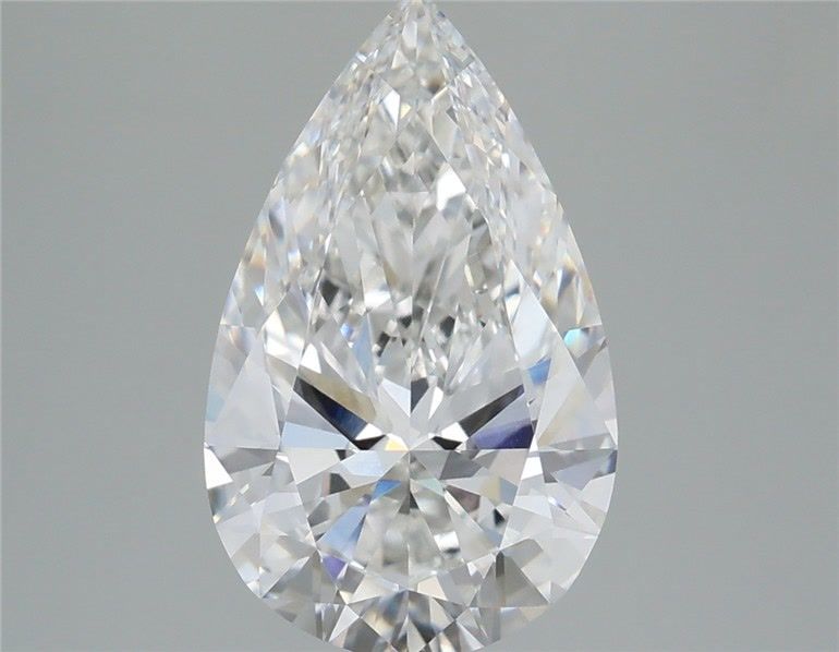 3.58 Carat Pear Shaped, Ideal Cut, E Color, VVS2 Clarity, IGI Certified Lab Grown Diamond