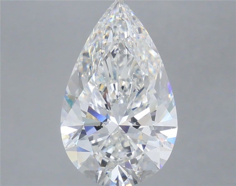 4.96 Carat Pear Shaped, Ideal Cut, E Color, VVS2 Clarity, IGI Certified Lab Grown Diamond