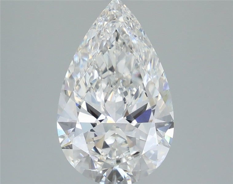 3.59 Carat Pear Shaped, Ideal Cut, F Color, VVS2 Clarity, IGI Certified Lab Grown Diamond