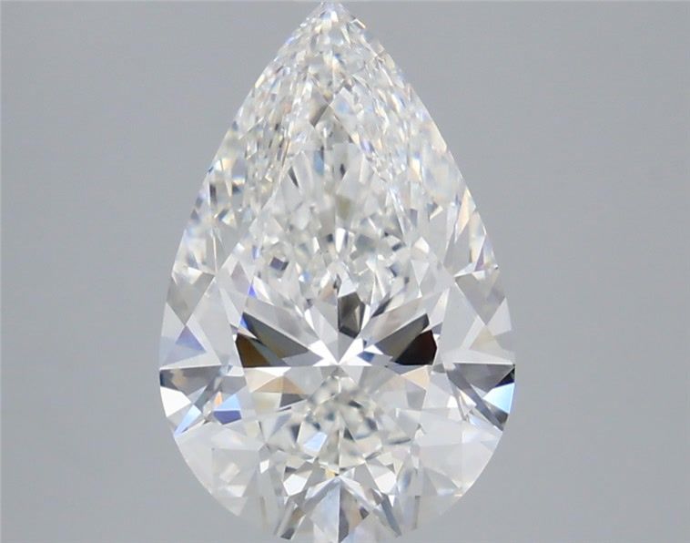 3.57 Carat Pear Shaped, Excellent Cut, F Color, VS1 Clarity, IGI Certified Lab Grown Diamond