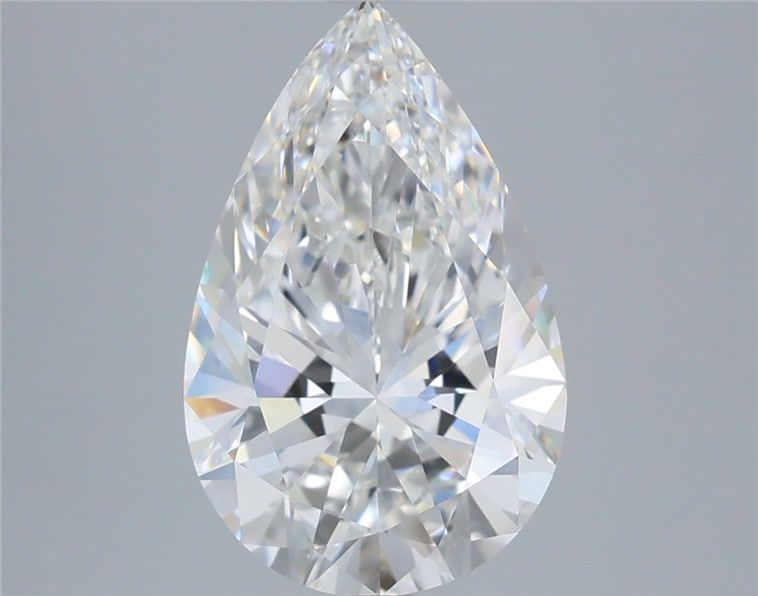 3.58 Carat Pear Shaped, Ideal Cut, F Color, VVS2 Clarity, IGI Certified Lab Grown Diamond
