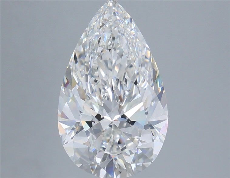 3.56 Carat Pear Shaped, Excellent Cut, E Color, VS1 Clarity, IGI Certified Lab Grown Diamond