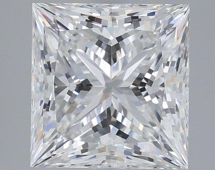 3.59 Carat Princess Shaped, Ideal Cut, E Color, VVS2 Clarity, IGI Certified Lab Grown Diamond
