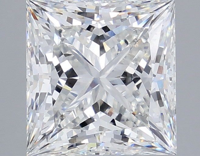4.04 Carat Princess Shaped, Ideal Cut, E Color, VS1 Clarity, IGI Certified Lab Grown Diamond