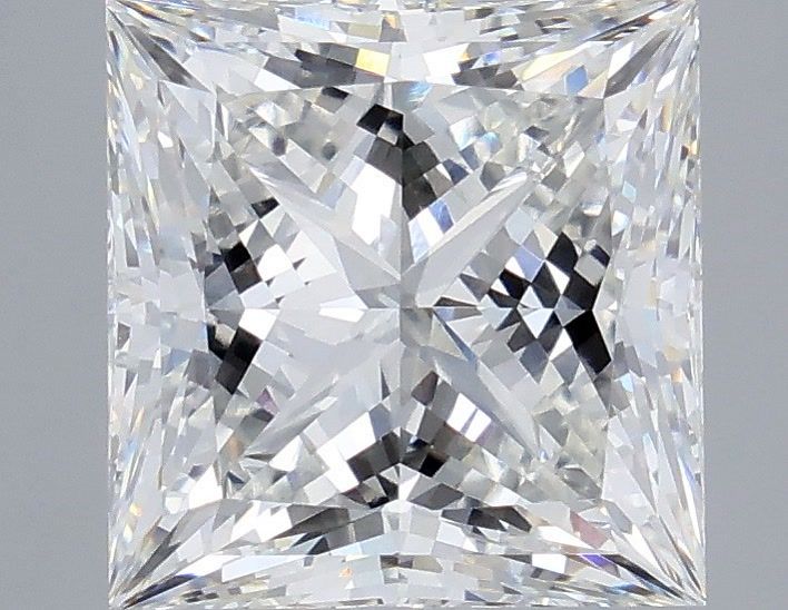 5.04 Carat Princess Shaped, Ideal Cut, F Color, VVS1 Clarity, IGI Certified Lab Grown Diamond