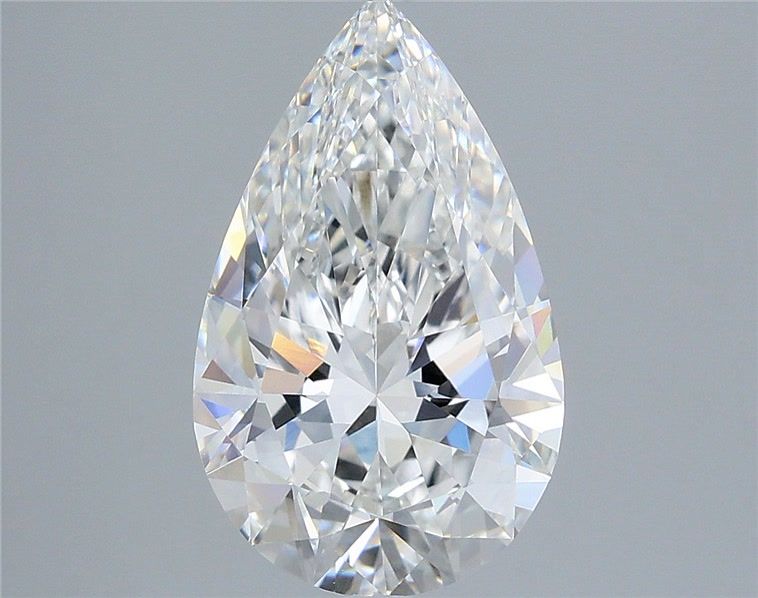 3.57 Carat Pear Shaped, Ideal Cut, E Color, VVS2 Clarity, IGI Certified Lab Grown Diamond