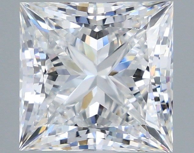 3.09 Carat Princess Shaped, Ideal Cut, E Color, VVS2 Clarity, IGI Certified Lab Grown Diamond