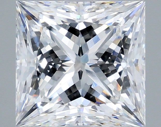3.06 Carat Princess Shaped, Ideal Cut, E Color, VS1 Clarity, IGI Certified Lab Grown Diamond