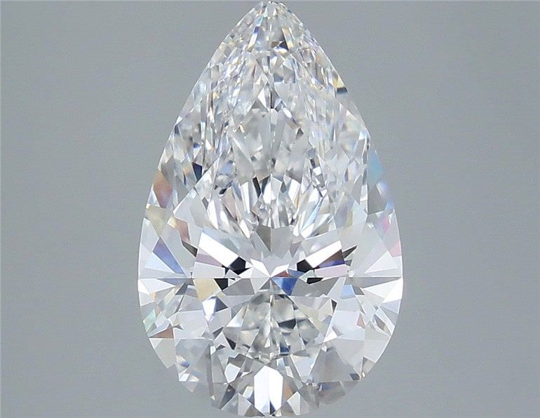 3.59 Carat Pear Shaped, Ideal Cut, E Color, VS1 Clarity, IGI Certified Lab Grown Diamond