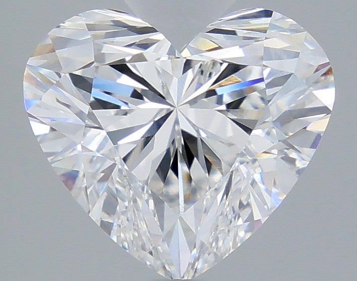 3.58 Carat Heart Shaped, Excellent Cut, E Color, VVS2 Clarity, IGI Certified Lab Grown Diamond
