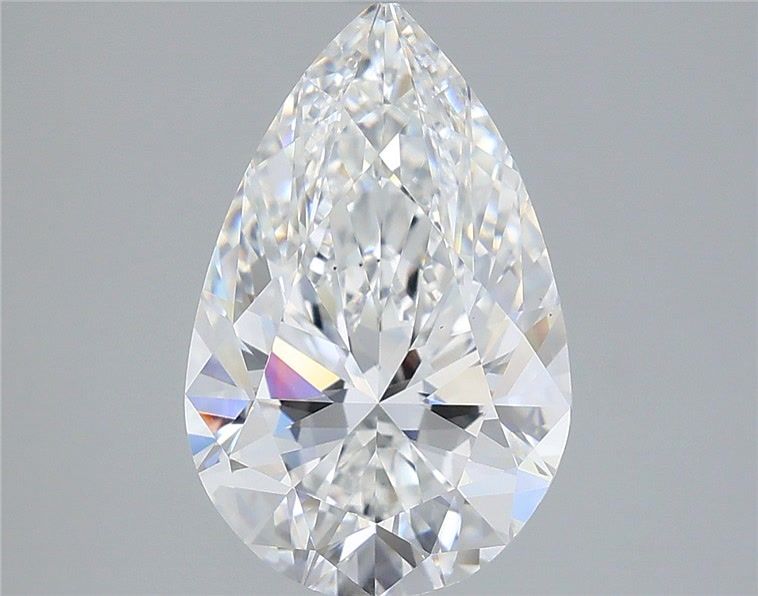 3.57 Carat Pear Shaped, Ideal Cut, E Color, VS2 Clarity, IGI Certified Lab Grown Diamond