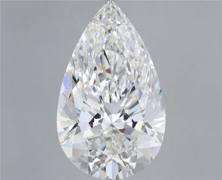 10.60 Carat Pear Shaped, Excellent Cut, F Color, VVS2 Clarity, IGI Certified Lab Grown Diamond