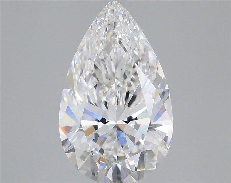 3.33 Carat Pear Shaped, Ideal Cut, E Color, VS1 Clarity, IGI Certified Lab Grown Diamond