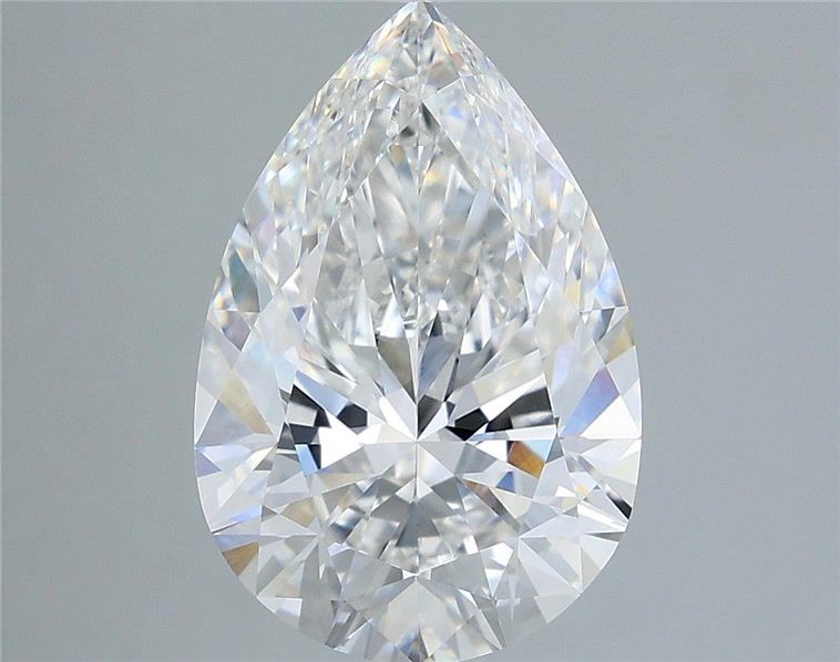 4.52 Carat Pear Shaped, Ideal Cut, E Color, VS1 Clarity, IGI Certified Lab Grown Diamond