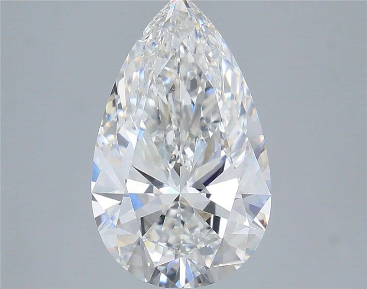 3.51 Carat Pear Shaped, Ideal Cut, E Color, VS1 Clarity, IGI Certified Lab Grown Diamond