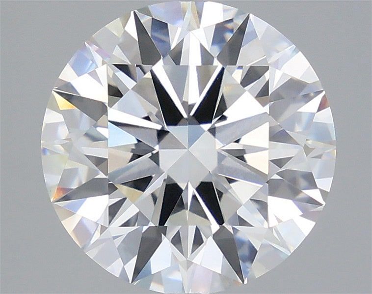 4.07 Carat Round Shaped, Ideal Cut, G Color, VVS2 Clarity, IGI Certified Lab Grown Diamond