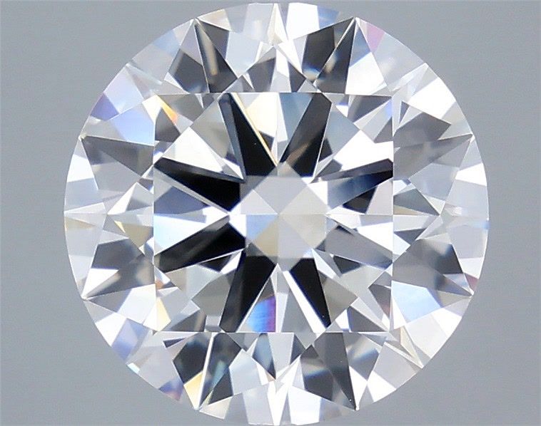 5.55 Carat Round Shaped, Excellent Cut, F Color, VVS2 Clarity, IGI Certified Lab Grown Diamond