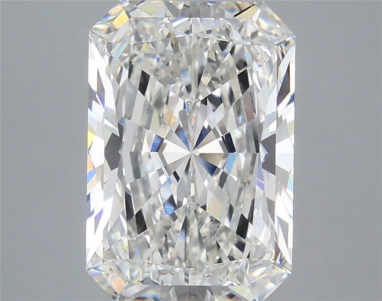 5.37 Carat Radiant Shaped, Ideal Cut, G Color, VS1 Clarity, IGI Certified Lab Grown Diamond
