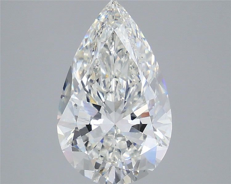 3.51 Carat Pear Shaped, Excellent Cut, G Color, VS2 Clarity, IGI Certified Lab Grown Diamond