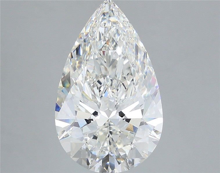 4.91 Carat Pear Shaped, Ideal Cut, G Color, VVS2 Clarity, IGI Certified Lab Grown Diamond