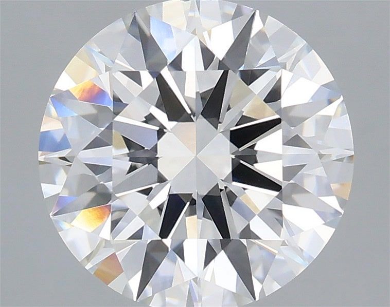 3.42 Carat Round Shaped, Ideal Cut, F Color, VVS2 Clarity, IGI Certified Lab Grown Diamond