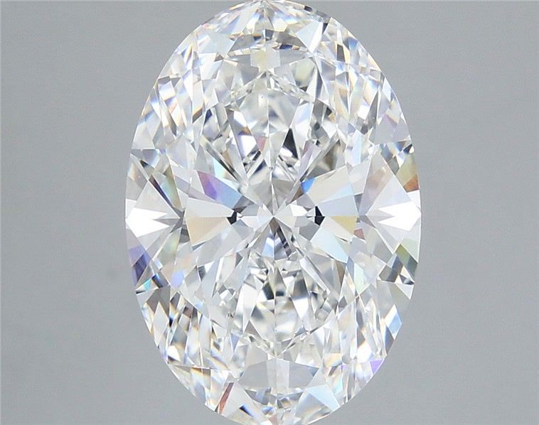 6.07 Carat Oval Shaped, Ideal Cut, F Color, VVS2 Clarity, IGI Certified Lab Grown Diamond