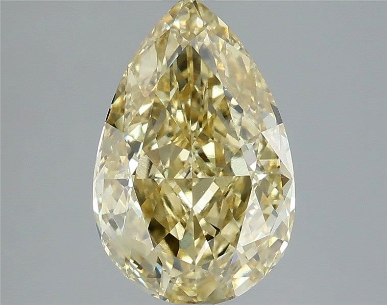3.07 Carat Pear Shaped, Excellent Cut, VVS2 Clarity, IGI Certified Lab Grown Diamond