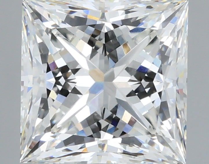 3.86 Carat Princess Shaped, Ideal Cut, G Color, VVS2 Clarity, IGI Certified Lab Grown Diamond