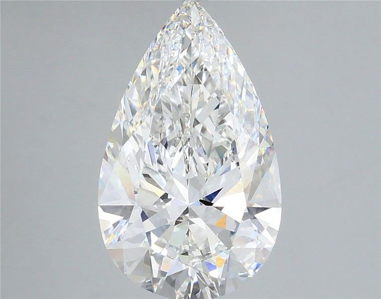 5.01 Carat Pear Shaped, Ideal Cut, G Color, VS1 Clarity, IGI Certified Lab Grown Diamond