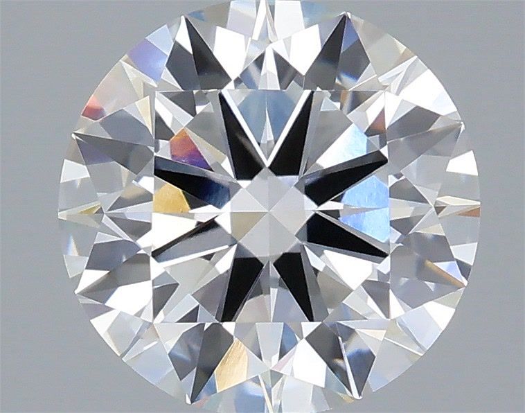 3.08 Carat Round Shaped, Ideal Cut, F Color, VVS2 Clarity, IGI Certified Lab Grown Diamond