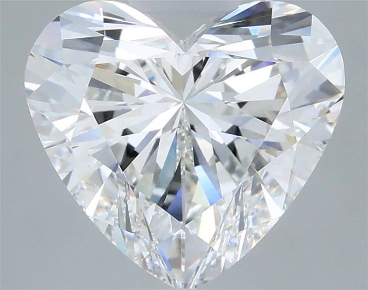 3.40 Carat Heart Shaped, Ideal Cut, F Color, VVS2 Clarity, IGI Certified Lab Grown Diamond