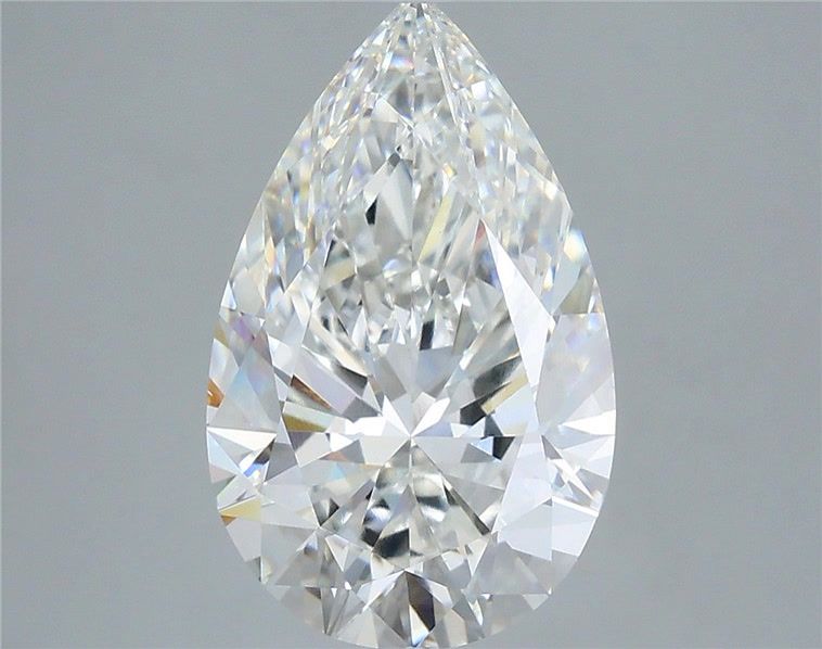 4.53 Carat Pear Shaped, Ideal Cut, G Color, VS1 Clarity, IGI Certified Lab Grown Diamond