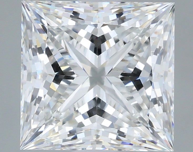 3.06 Carat Princess Shaped, Ideal Cut, E Color, VVS2 Clarity, IGI Certified Lab Grown Diamond