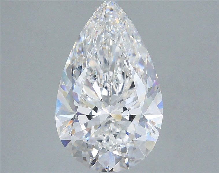 3.58 Carat Pear Shaped, Ideal Cut, E Color, VS1 Clarity, IGI Certified Lab Grown Diamond