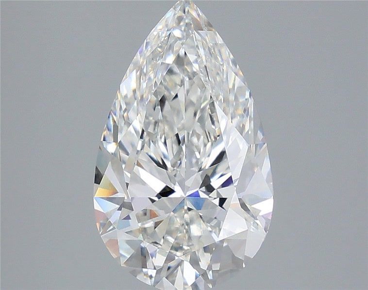 3.59 Carat Pear Shaped, Ideal Cut, F Color, VVS2 Clarity, IGI Certified Lab Grown Diamond