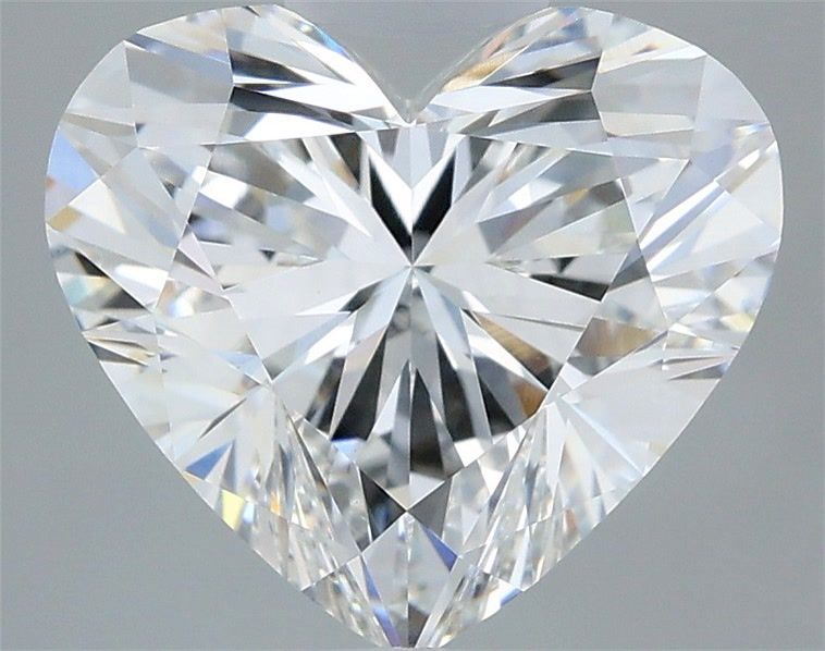 3.09 Carat Heart Shaped, Ideal Cut, F Color, VVS2 Clarity, IGI Certified Lab Grown Diamond