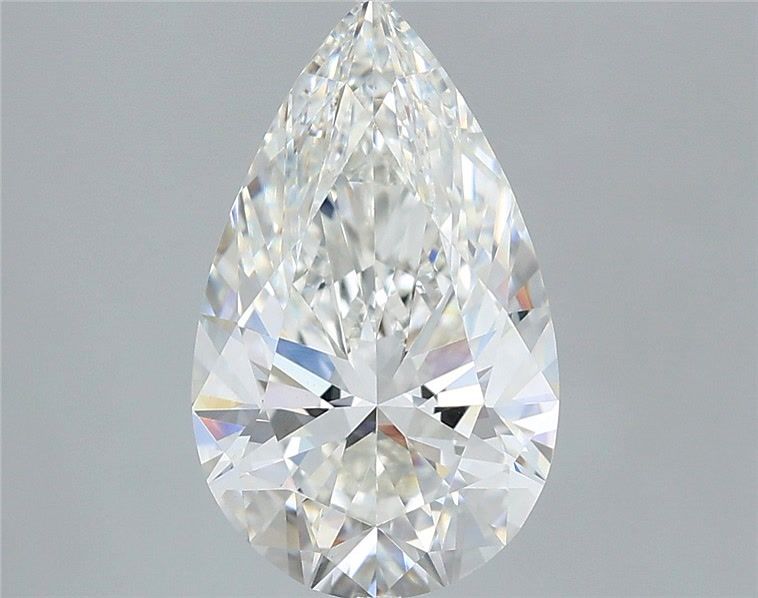 2.57 Carat Pear Shaped, Ideal Cut, G Color, VS1 Clarity, IGI Certified Lab Grown Diamond