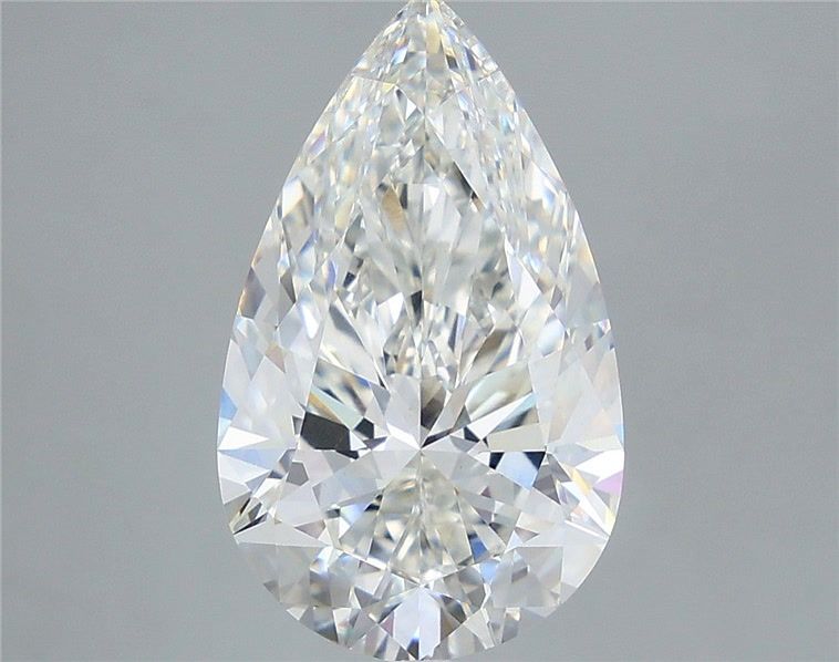 5.02 Carat Pear Shaped, Ideal Cut, G Color, VVS2 Clarity, IGI Certified Lab Grown Diamond