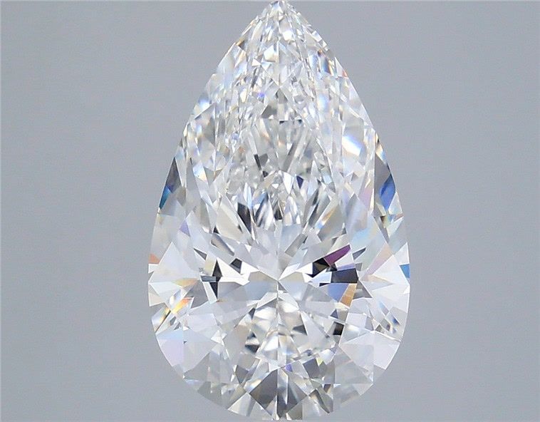 4.57 Carat Pear Shaped, Ideal Cut, E Color, VS1 Clarity, IGI Certified Lab Grown Diamond