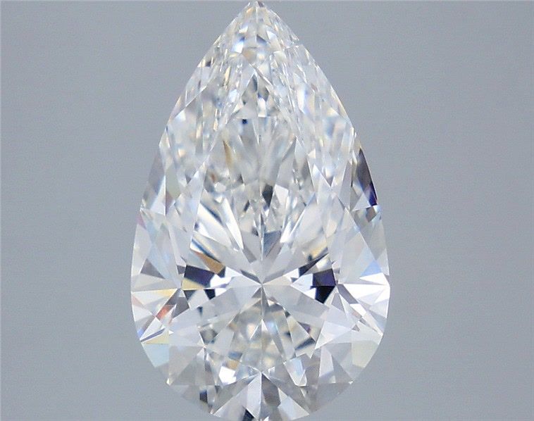 3.59 Carat Pear Shaped, Ideal Cut, E Color, VS1 Clarity, IGI Certified Lab Grown Diamond