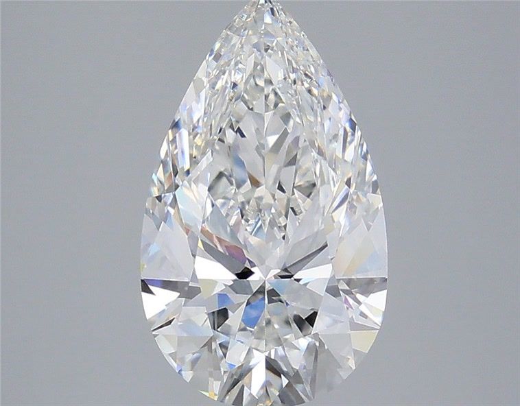 3.04 Carat Pear Shaped, Excellent Cut, E Color, VVS1 Clarity, IGI Certified Lab Grown Diamond