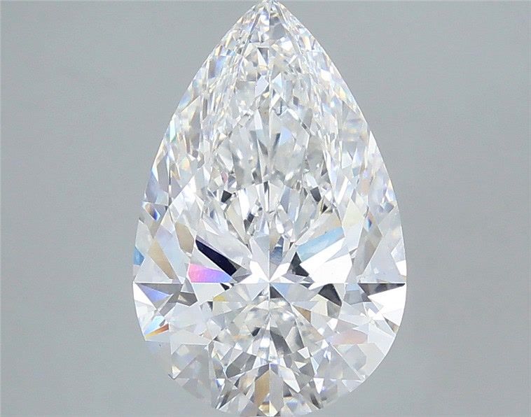 3.57 Carat Pear Shaped, Ideal Cut, E Color, VS1 Clarity, IGI Certified Lab Grown Diamond