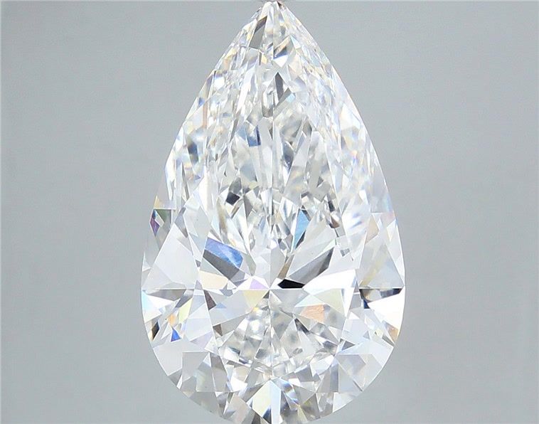 6.51 Carat Pear Shaped, Ideal Cut, E Color, VS1 Clarity, IGI Certified Lab Grown Diamond