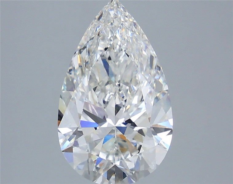 3.07 Carat Pear Shaped, Ideal Cut, G Color, VVS2 Clarity, IGI Certified Lab Grown Diamond