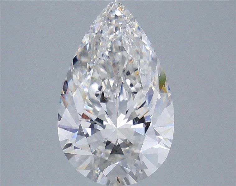 3.53 Carat Pear Shaped, Ideal Cut, F Color, VVS2 Clarity, IGI Certified Lab Grown Diamond