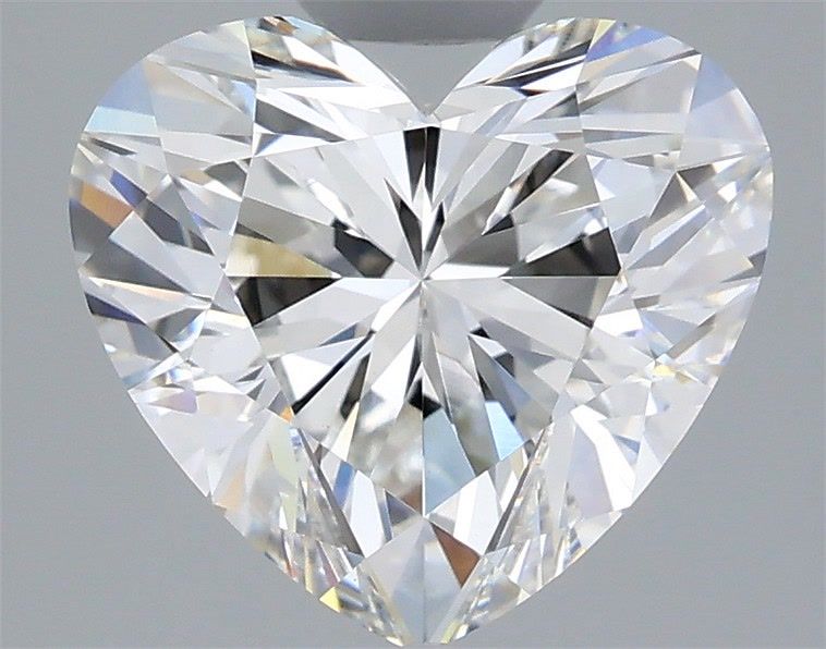3.09 Carat Heart Shaped, Ideal Cut, F Color, VVS2 Clarity, IGI Certified Lab Grown Diamond