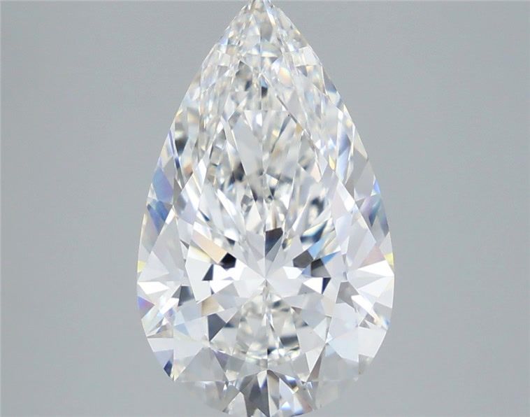 4.51 Carat Pear Shaped, Ideal Cut, F Color, VS1 Clarity, IGI Certified Lab Grown Diamond