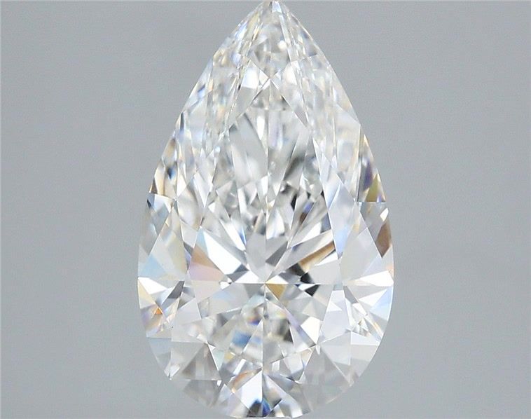 2.99 Carat Pear Shaped, Ideal Cut, E Color, VS1 Clarity, IGI Certified Lab Grown Diamond