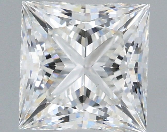1.58 Carat Princess Shaped, Ideal Cut, E Color, VS2 Clarity, IGI Certified Lab Grown Diamond