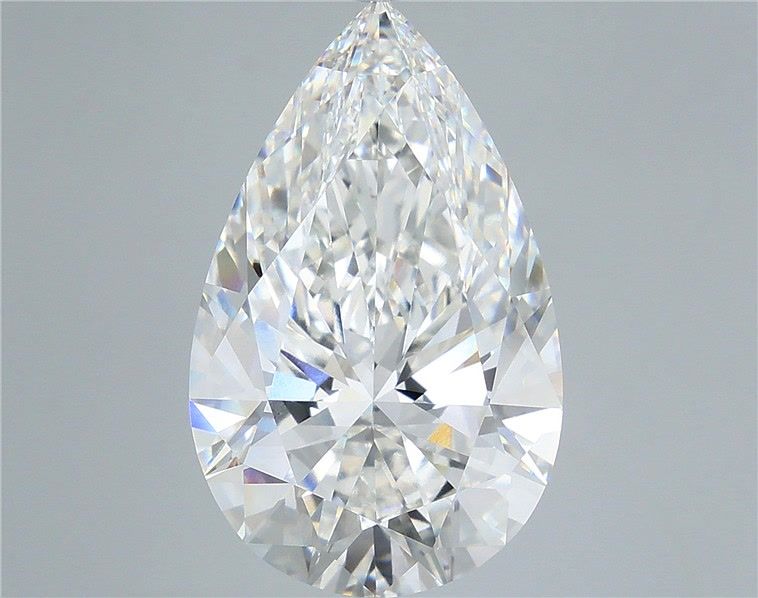 10.59 Carat Pear Shaped, Ideal Cut, F Color, VVS2 Clarity, IGI Certified Lab Grown Diamond